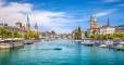 Zrich city center with river Limmat, Switzerland
